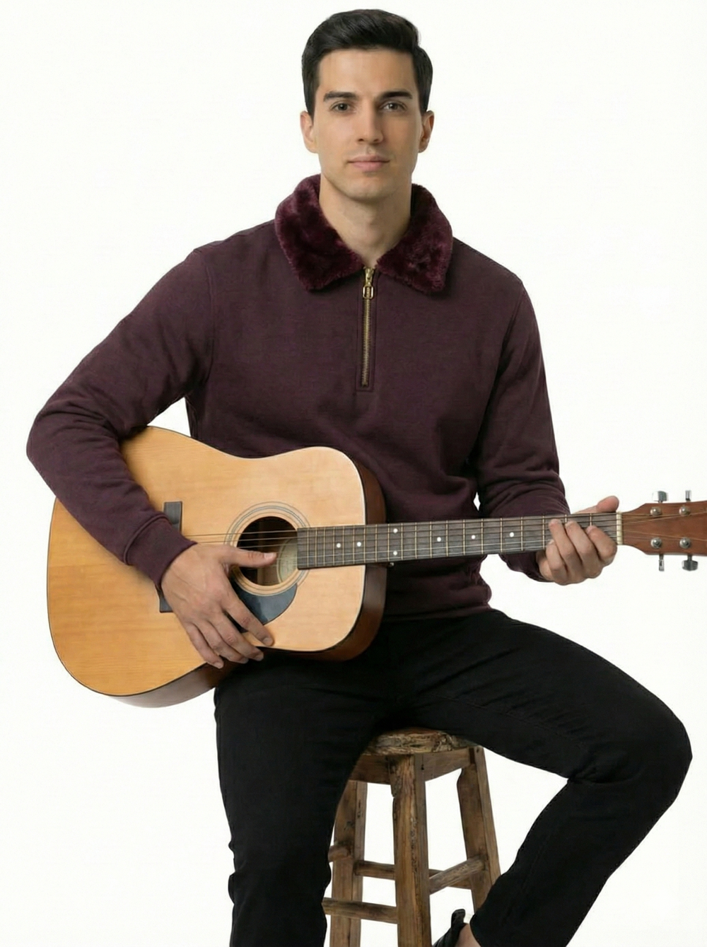 Sweat Shirt Faux Fur Unisex