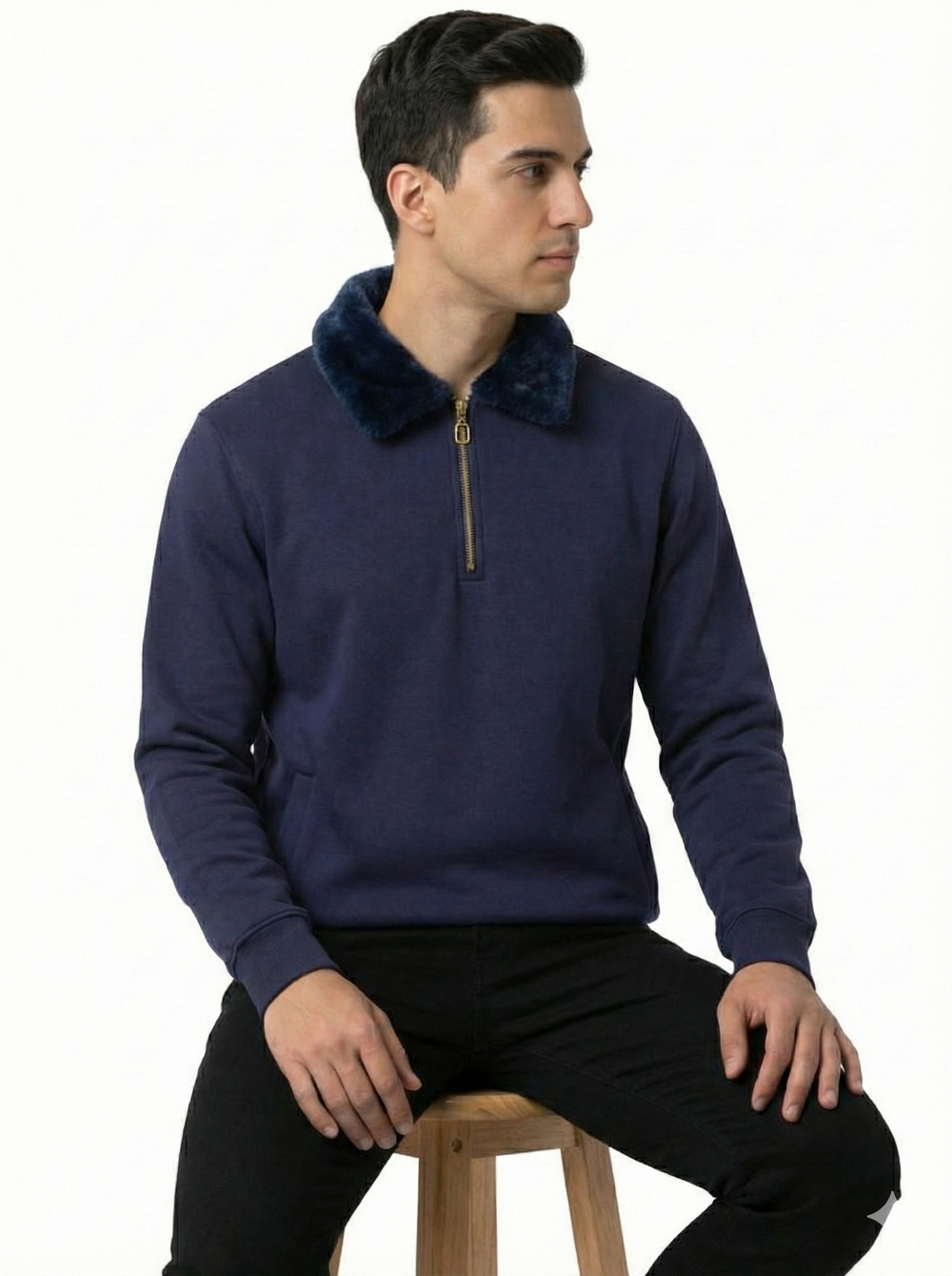 Sweat Shirt Faux Fur Unisex