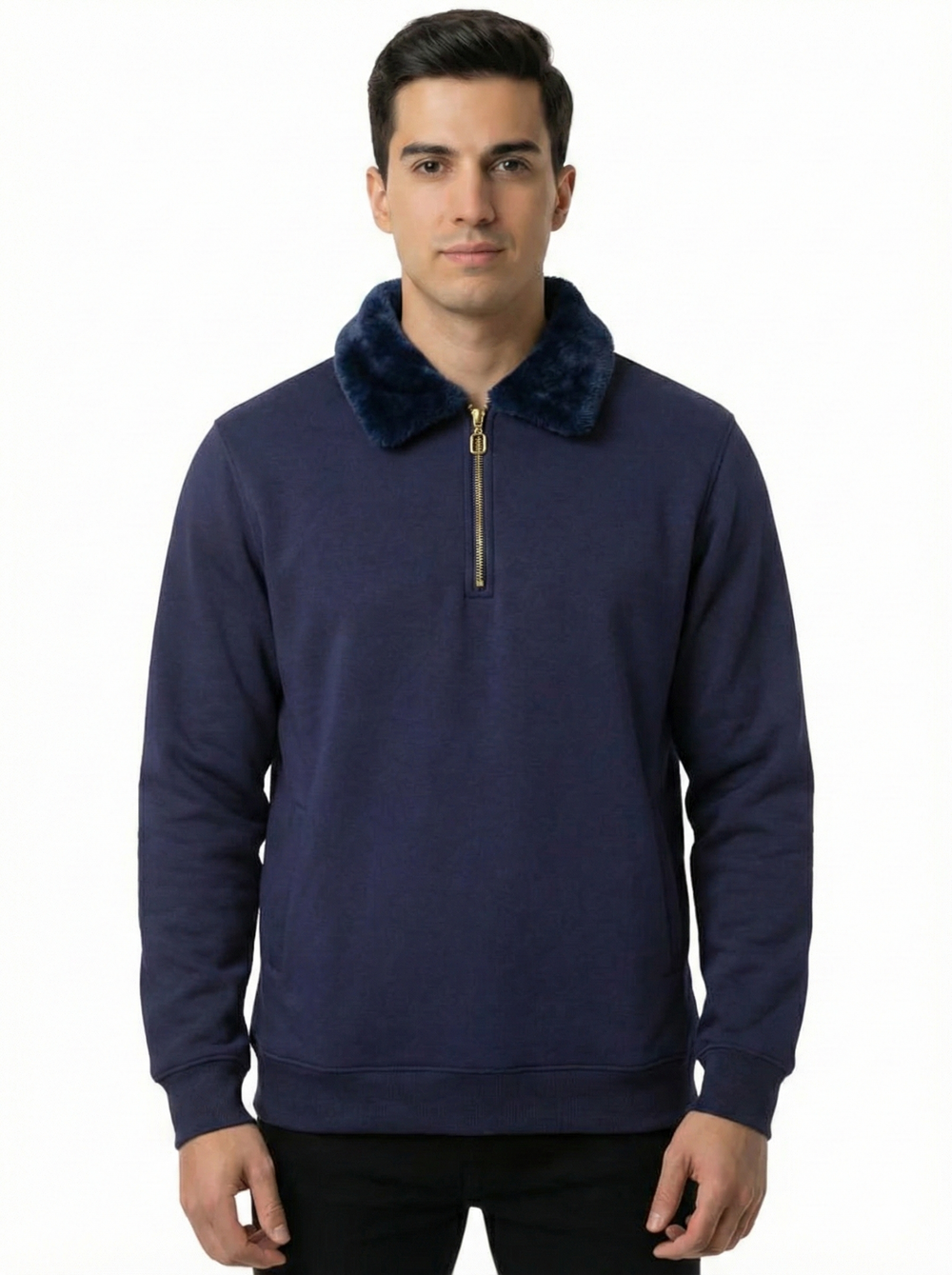 Sweat Shirt Faux Fur Unisex