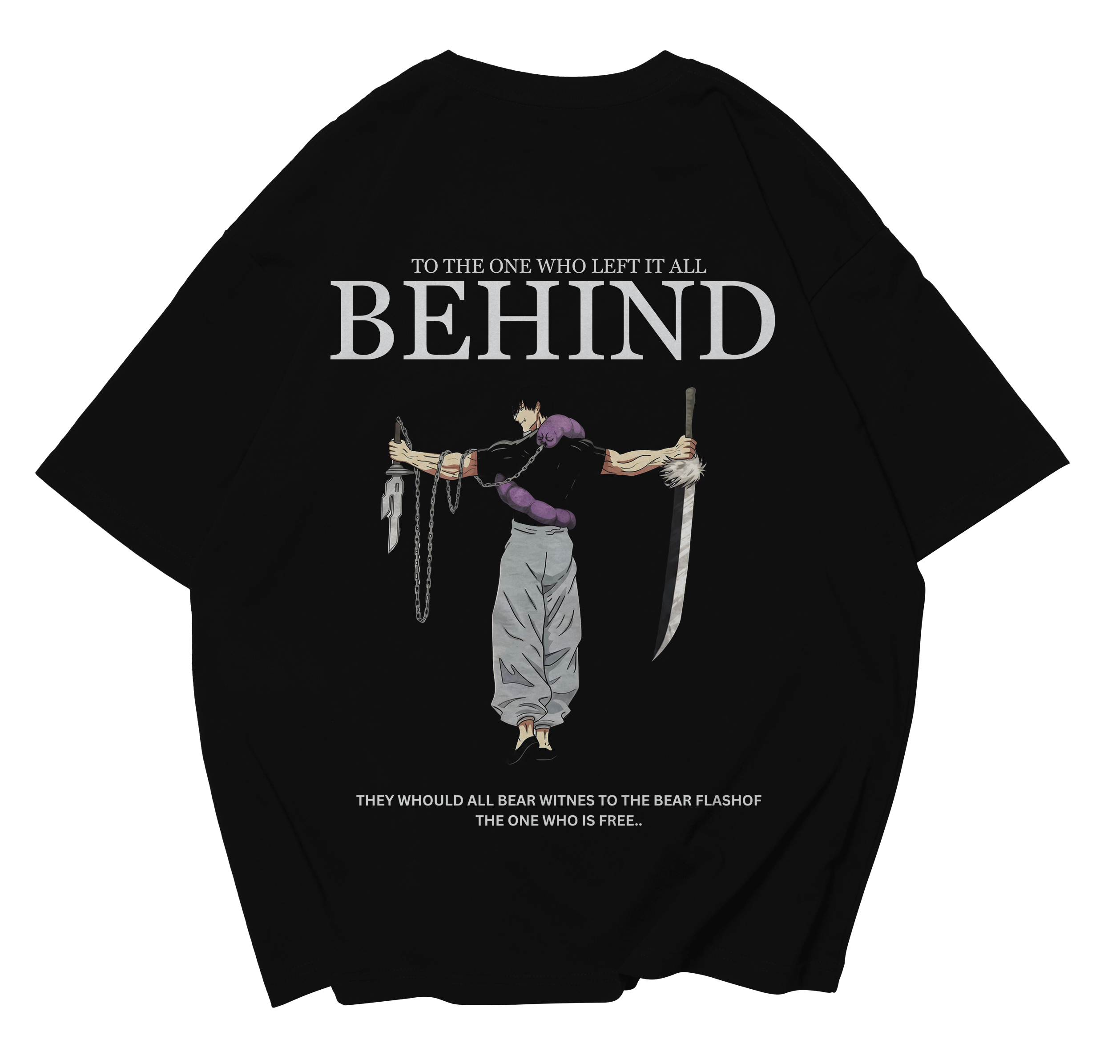 TOJI FUSHIGURO DOWNSHOULDER FOR UNISEX