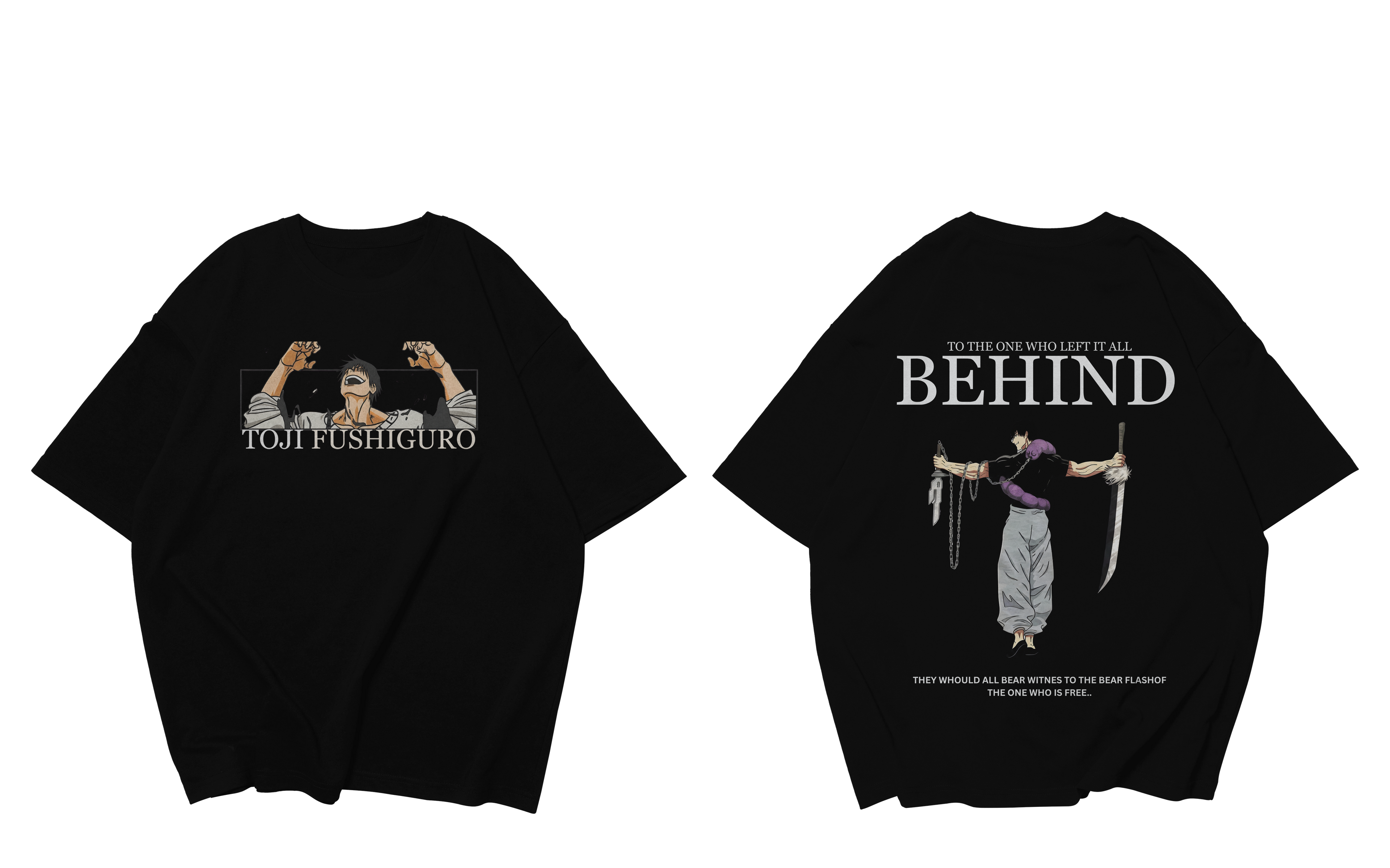 TOJI FUSHIGURO DOWNSHOULDER FOR UNISEX