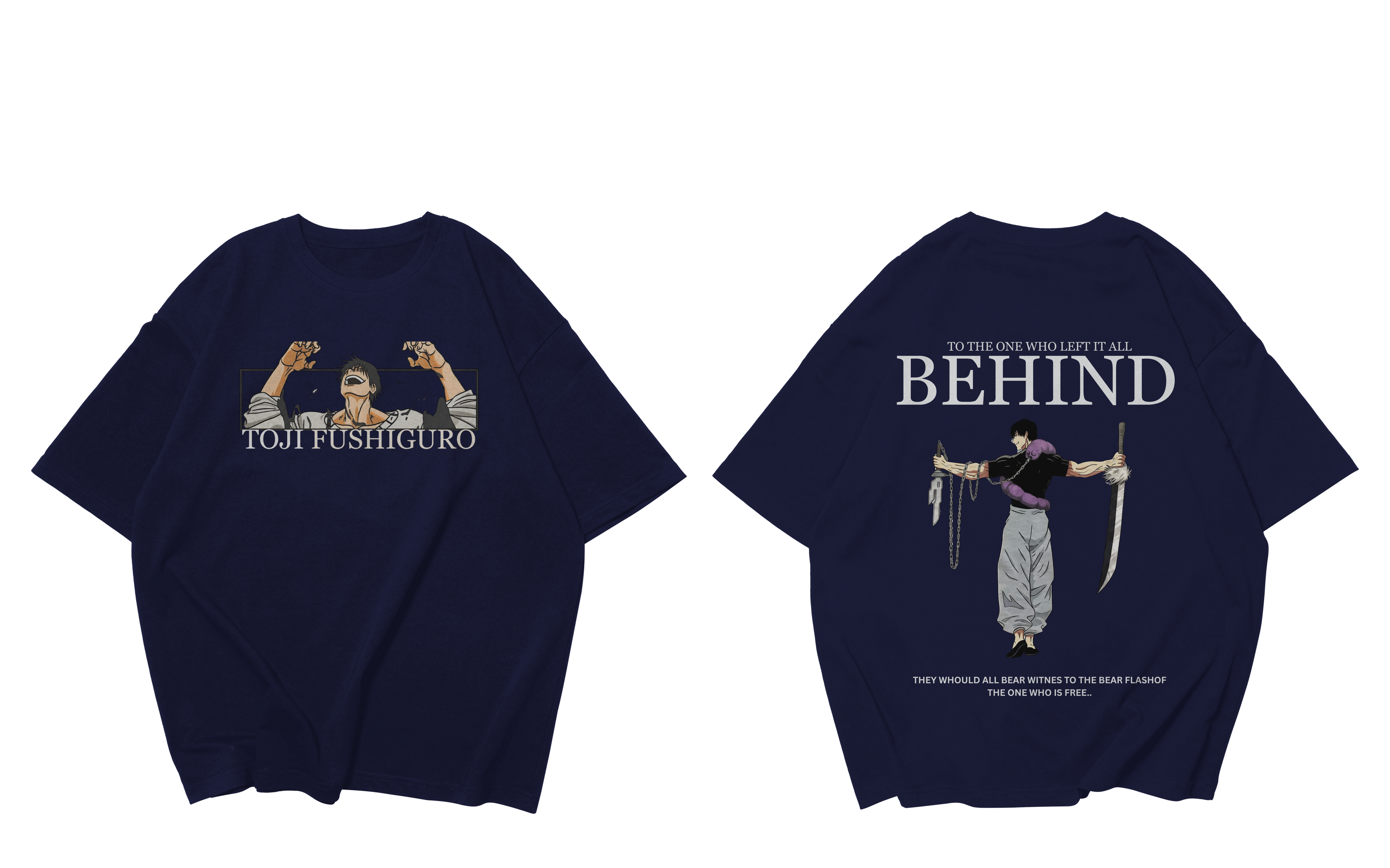 TOJI FUSHIGURO DOWNSHOULDER FOR UNISEX